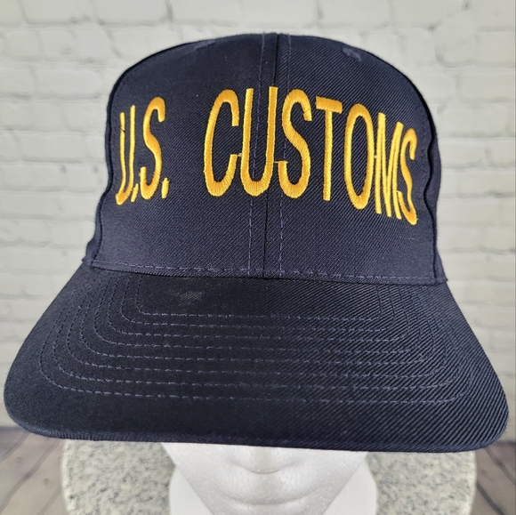 US CUSTOMS | embroidered adjustable cap hat - Picture 2 of 7